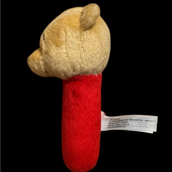 Disney Winnie the Pooh Plush Baby Rattle - Picture 4 of 4